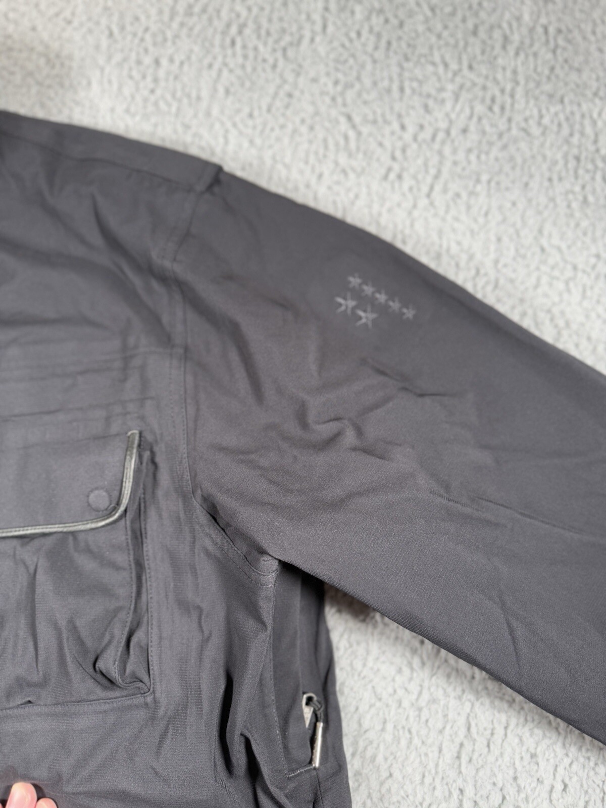 SACAI X NIKE Giacca Nike AF1 '82 vintage uomo grande nera Chore full zip bottoni logo tasche