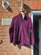 Womens North Ridge Purple Fleece Full Zip Up / Zip Pockets Sz12 New With Tags 