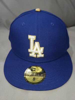 NEW ERA 59 FIFTY MLB LOS ANGELES DODGERS GOLD PROGRAM FITTED MENS
