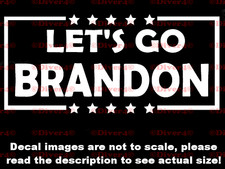 Let's Go Brandon Anti Biden Car Van Truck Decal Bumper Sticker Made in the USA