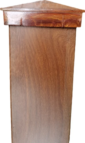 Powder coated Aluminium Post Tube Pipe Fence Support 75mm 3" Teak 1 piece 2400mm - Picture 8 of 10