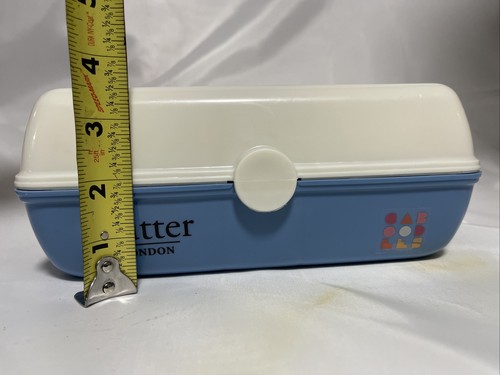 Mini Caboodle Case w/ Mirror & Swing Trays Blue/white/pink - Picture 8 of 8