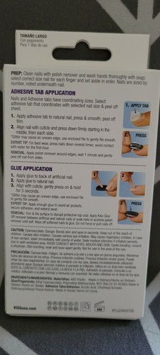 New Kiss Starry Night Long Coffin Shape Gel Nails Sparkly 24 nails - Bild 6 von 8