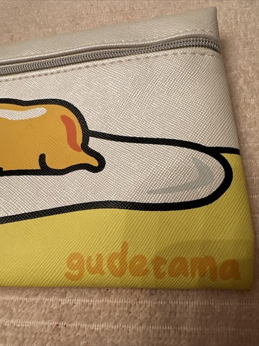 Gudetama Lazy Egg Wallet Clutch Zip Pouch Coin Pencil Purse Bag Ipsy Sanrio - Picture 4 of 9