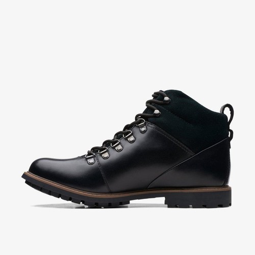 Clarks Herren Wasserdicht Alp Stiefel WESTCOMBE HI WP Schwarz Warmgefüttert Leder UK 9/43 - Bild 3 von 6