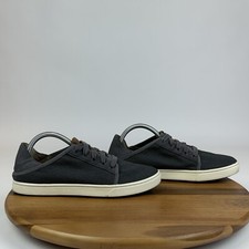 Womens Olukai Pehuea Li Gray Casual Comfort Lace Up Sneakers Shoes Size 10 M GUC