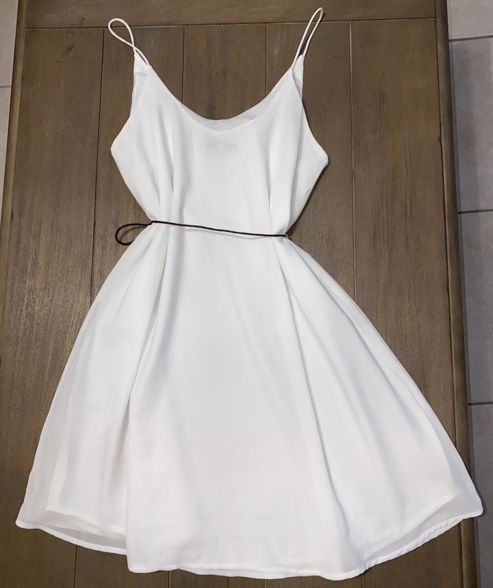 Women Chiffon White Dress Women Chiffon White Dress