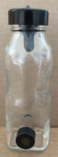 Vintage NO-VAC Glass Baby Bottle BAKELITE Cap Nipple 9