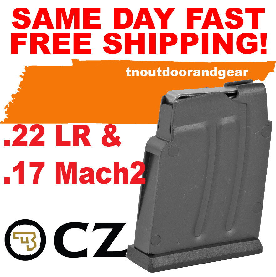 CZ 452/453/513/512 .22LR/17 Mach 2 5Rd (METAL) Mag 12001 SAME DAY