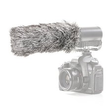 Movo WS-G3 Wool Furry Microphone Windscreen - Large Shotgun Mics up to 7" X 55mm