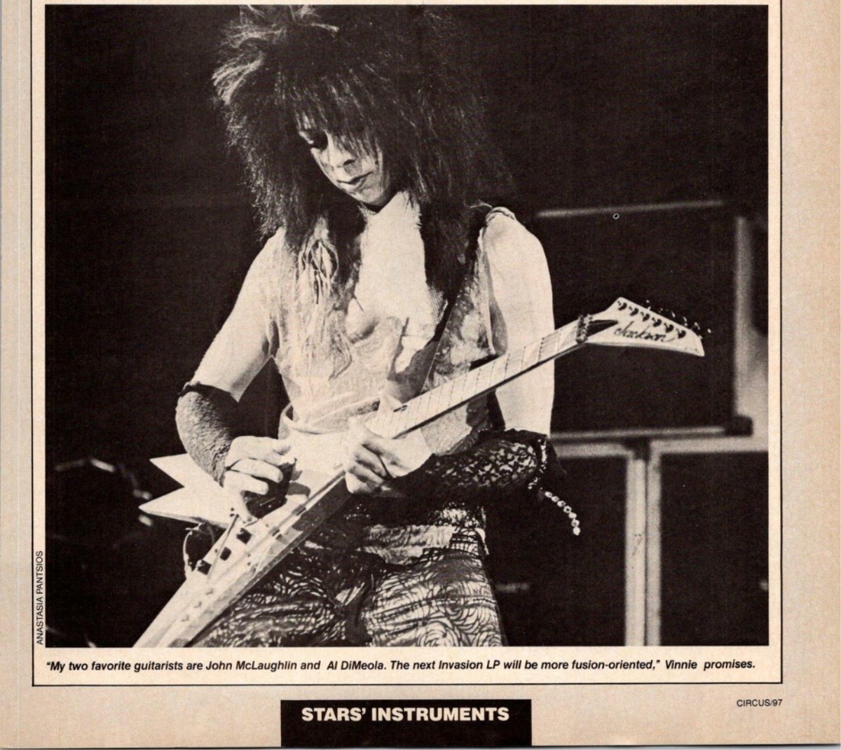 Vinnie Vincent Invasion ギタースコア　元KISSギター Vinnie Vincent Invasion ギタースコア 元KISSギター