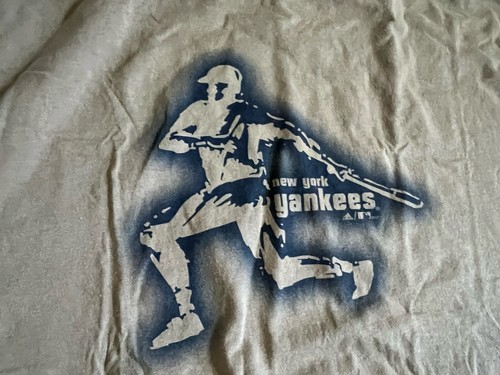 Adidas New York Yankees Mens 2XL Baseball Sports MLB Retro Logo Active T-Shirt - Picture 5 of 9