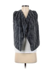 Sugar Rush Women Gray Faux Fur Jacket L