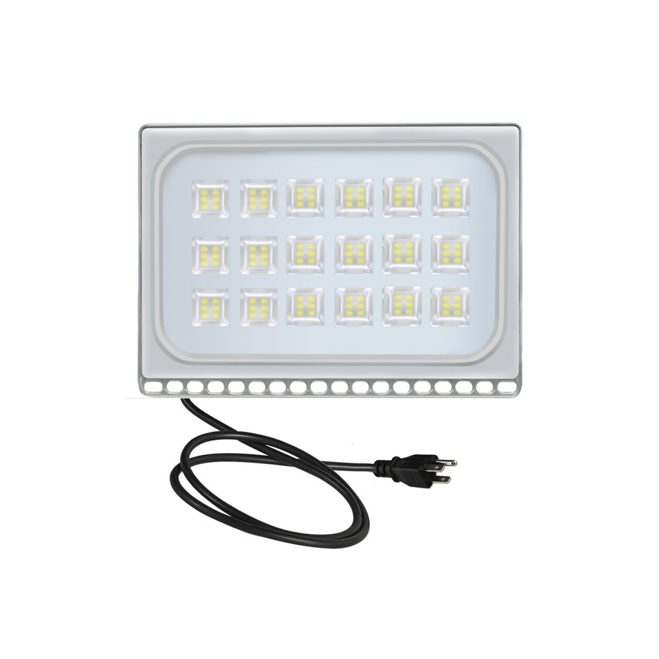6X 100W LED Flood Light Cool White Outdoor Garden Yard Wall Fixtures