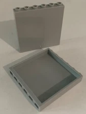 Lego Parts 59349 (2pcs) Wall Panels 1x6x5 (Pieces have scratches)