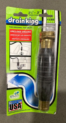 G.T. Water Products 186 Drain King Unclog Hose Attachment - NEW/FREE SHIPPING