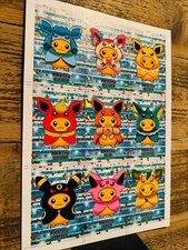 Uncut Poncho Sheet Pokémon Attacks 2 (Unreleased Cracked Ice) - Peru