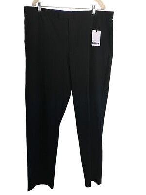 Tom Brady Brand Golf Pants Men's Size 40 Ink Black Hook & Eye Zip