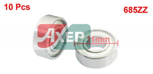 A● 10 Pcs 685ZZ 5x11x5 mm Double Metal Shielded Deep Groove Ball Bearings - Imagen 4 de 4