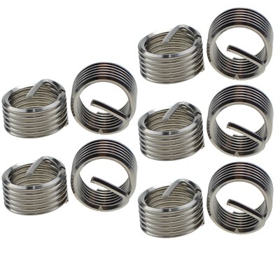 304 Stainless Steel Wire Thread Insert Stripped Thread Rethread Repair10 M16-...