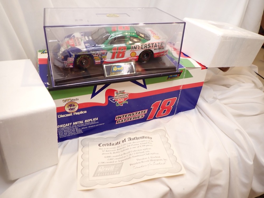 1/6000! LTD Bobby Labonte #18 Interstate Batteries 500 Inaugural Race 1:24 #3867