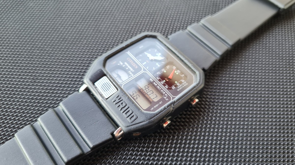 Citizen 8982-085264 ana-digi temperature Robot face rare | eBay