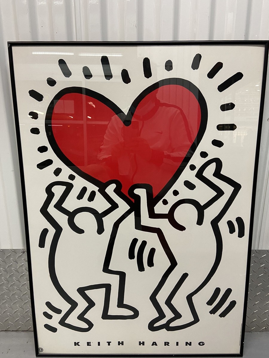 Keith Haring \"red room\" Authorized 額付属 Keith Haring red room Authorized 額付属