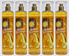 5 Bath  Body Works GOLDEN SUNFLOWER Fine Fragrance Mist Body Spray 8 oz