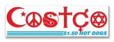Costco "Coexist"  $1.50 Hot-Dog Vinyl Bumper Sticker