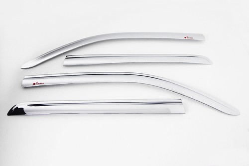 Chrome Weathershield Weather Shield for 10/2005 ~ 02/2015 Nissan Navara Dual Cap - Picture 4 of 12