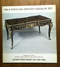 SOTHEBY'S EXHIBITION AUCTION CATALOG 1975 19th & Early 20th Century Works of Art