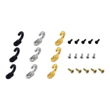10Pcs Wall Hooks Zinc Alloy 17 5mm 3 Color for Hanging Towel Clothes Hat Bag Key