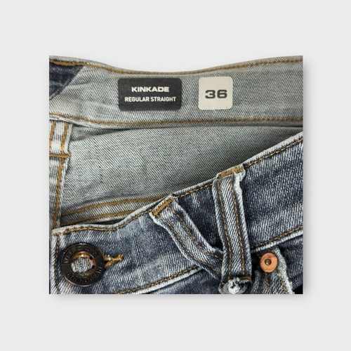 Volcom Medium Blue Kinkade Straight Regular Leg Cotton Blend Jeans Men's 36 - Picture 6 of 11