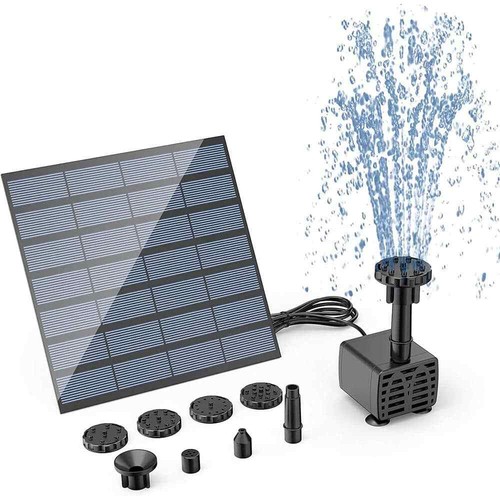 DIY Solar Water Pump Kit, Solar Powered Water Fountain Pump