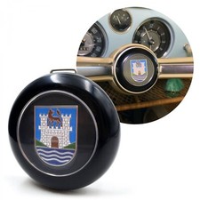 Vw Steering Wheel Wolfsburg Crest Horn Button Fits 1962-71 Beetle Ghia Type 3