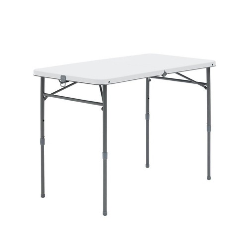 Folding Table Adjustable Height Portable Indoor Outdoor Craft Serving Table New - Imagen 4 de 9