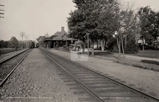 Short Hills Train Station D.L. & W. Ry. NJ c1890s RPPC Photo Postcard COPY