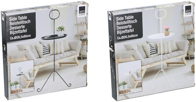 Praktischer Metall Beistelltisch Deko kleiner Tisch Snack Tee Couchtisch 2 Farben