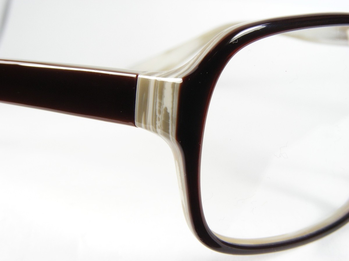 Monture De Lunettes Marion Ramm 07F432 - Forme Ovale Brun Acétate - Neuve (sans étiquette)