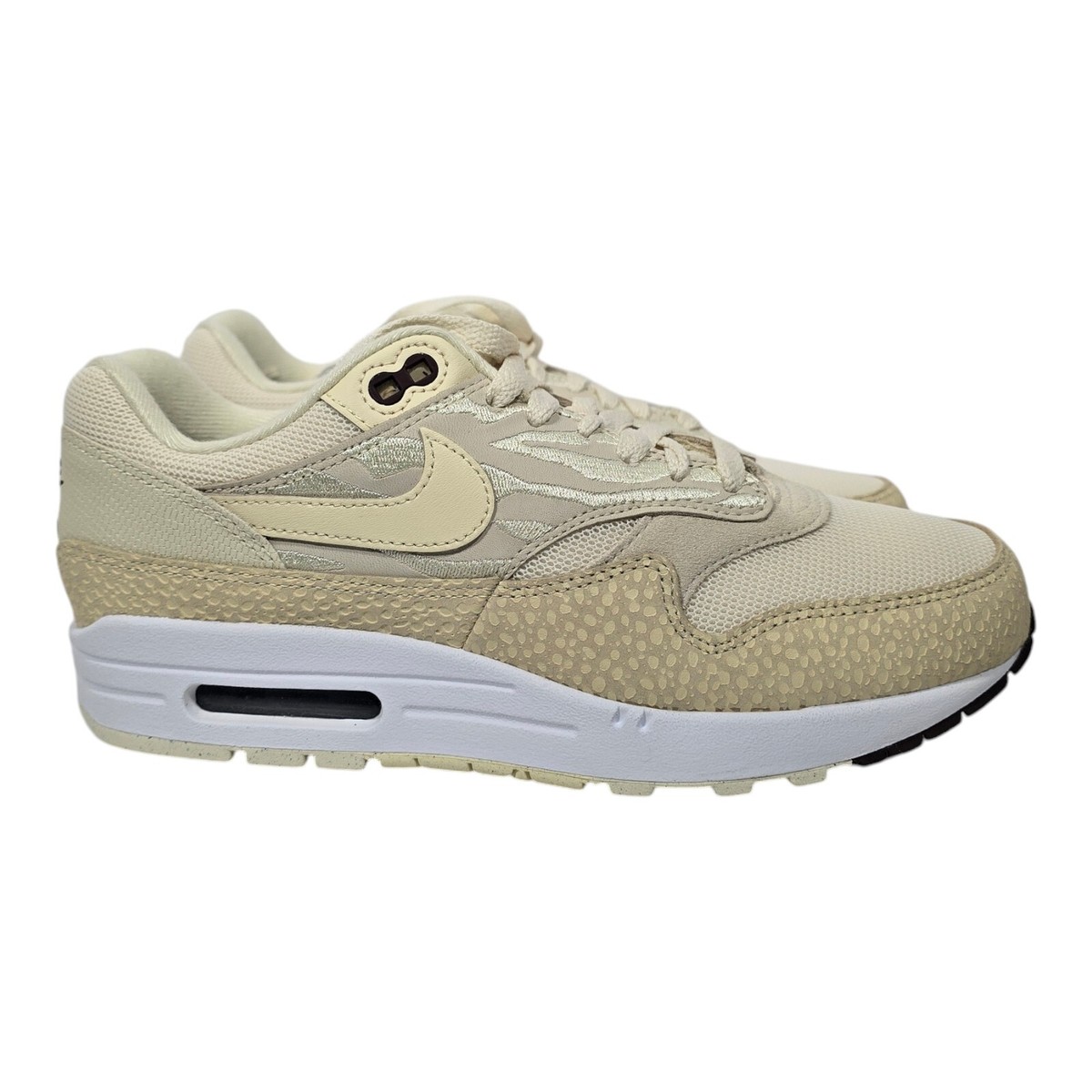 Nike Air Max 1 87 Safari Coconut Milk/Alabaster Women's Size 10 Mens 8.5  W/box | eBay