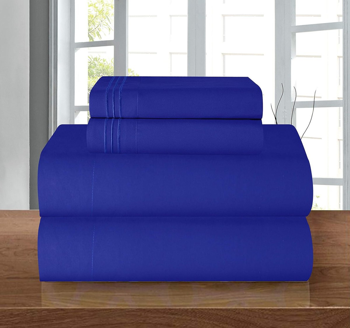 Royal Blue 4X Twin/Twin XL Microfiber Soft Wrinkle Resistant Bed
