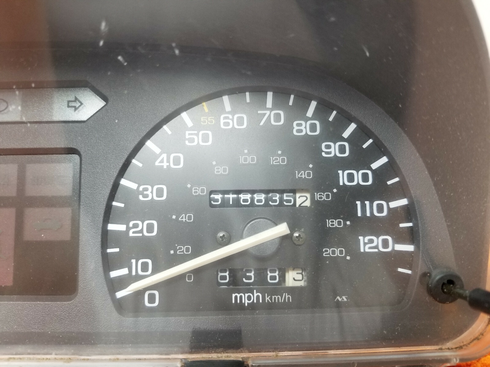 19901991 Honda CRX EF Civic Gauge Cluster OEM 319k MT control