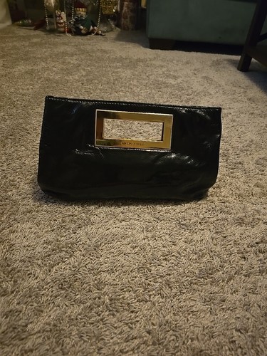 Michael Kors Berkley Black Patent Leather Clutch Purse - Picture 12 of 12