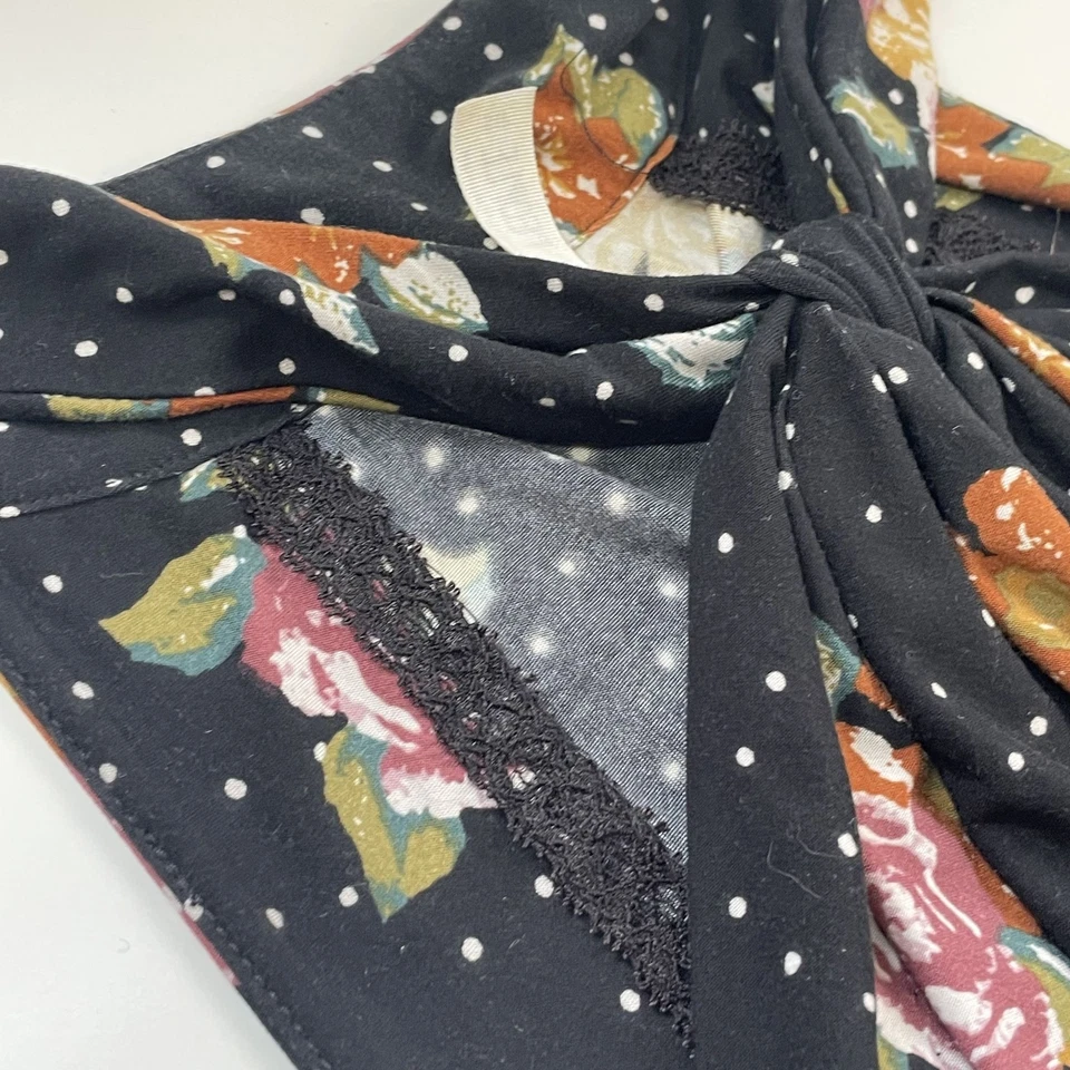 Free People Floral Sleeveless Maxi Dress With Halter Top Cottagecore Size Small - Image 4 of 4