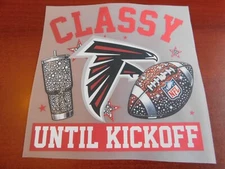 Atlanta Falcons 8" DTF Heat Transfer Iron On FREE Shipping      (A22)