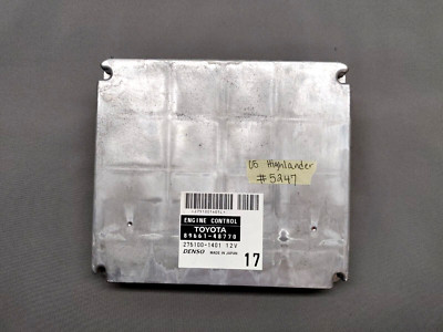 2005 Toyota Highlander Engine Computer 3.3L V6 4x4 Automatic 89661-48770