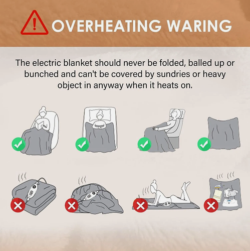 LUXURIOUS ELECTRIC HEATED THROW SOFT FLEECE GREY OVER BLANKET DIGITAL CONTROLLER - Picture 21 of 47