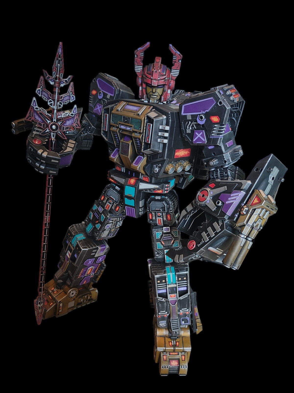 Transformers Legacy Selects Custom Black Zarak Titan With DNA Upgrade