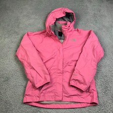 The North Face Jacket Girls XL/18 Pink HyVent Hooded Rain Coat Bubblegum Barbie