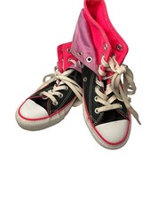 Converse Chuck Taylor High Top Women 6 Black, purple and pink